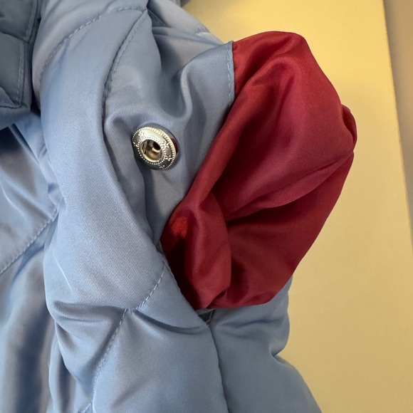 Blue Hooded Puffer Jacket - Picture 7 of 8